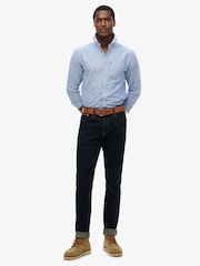 Superdry Light Blue Essentials Oxford Shirt - Image 3 of 10
