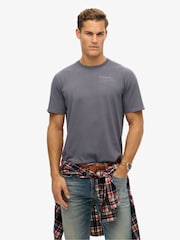 Grau - Superdry Core Logo City Loose Fit T-Shirt - Bild 1 von 4