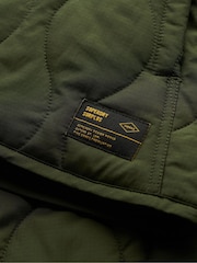 Superdry Olive Green Surplus Quilted Liner Jacket - Image 10 of 10