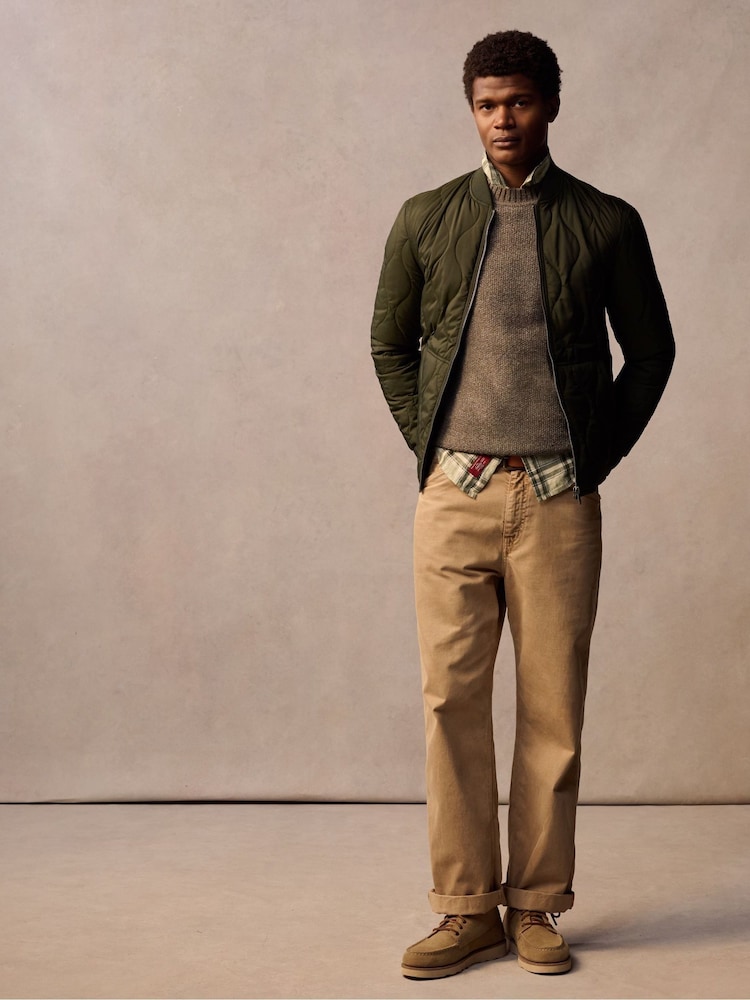 Superdry Olive Green Surplus Quilted Liner Jacket - Image 3 of 10