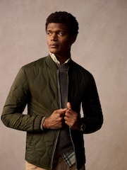 Superdry Olive Green Surplus Quilted Liner Jacket - Image 4 of 10