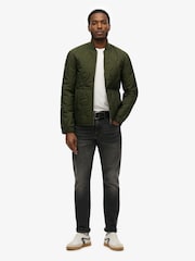 Superdry Olive Green Surplus Quilted Liner Jacket - Image 6 of 10
