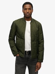 Superdry Olive Green Surplus Quilted Liner Jacket - Image 8 of 10