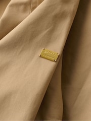 Superdry Shaker Beige Classic Trench 100% Cotton Jacket - Image 13 of 13