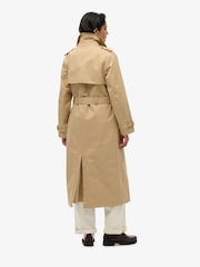 Superdry Shaker Beige Classic Trench 100% Cotton Jacket - Image 7 of 13