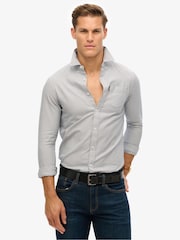 Superdry Blue Light Essentials Oxford Shirt - Image 1 of 6
