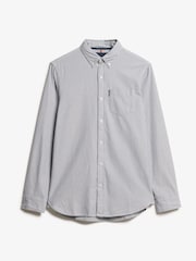 Superdry Blue Light Essentials Oxford Shirt - Image 5 of 6