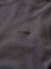 Superdry Washed Black 100% Cotton Classic Essential Sweatshirt - Image 5 of 5