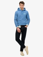 Superdry Blue Core Logo City Hoodie - Image 3 of 5