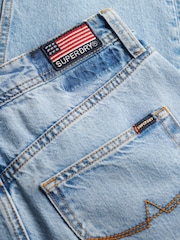 Superdry Blue Denim Split Maxi 100% Cotton Skirt - Image 9 of 9
