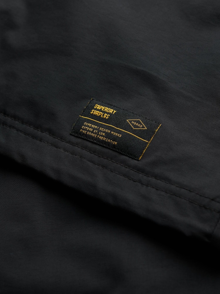 Superdry Black Surplus Otto Coach 100% Cotton Jacket - Image 7 of 7