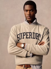 Marga gris - Superdry Athletic Essential Loose Fit Hoodie - Imagen 1 de 5