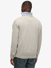 Superdry Grey Marl Athletic Essential Loose Fit Hoodie - Image 8 of 8