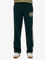 Superdry Dark Pine Green Athletic Essentials Straight Fit Joggers - Image 4 of 7