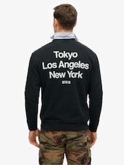 Superdry Black Coro Logo City Crew Neck Sweatshirt - Image 2 of 4