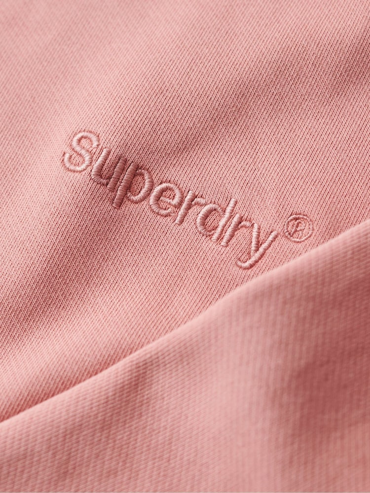 Superdry Ash Rose Emb Core Logo Button Crew Sweatshirt - Image 6 of 6