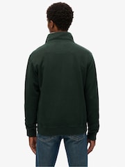 Superdry Forest Green Merchant Relaxed Quarter Zip Sweatshirt - Image 2 of 6