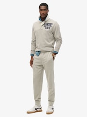 Superdry Grey Slim Fit Essential Logo Joggers - Image 1 of 7