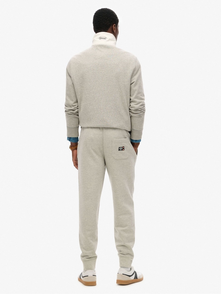 Superdry Grey Slim Fit Essential Logo Joggers - Image 2 of 7