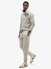Superdry Grey Slim Fit Essential Logo Joggers - Image 3 of 7