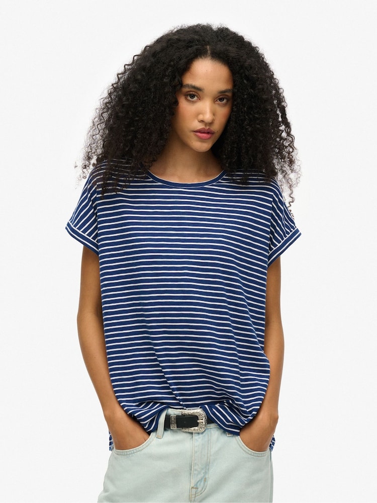 Superdry Blue Studios Loose T-Shirt - Image 1 of 5