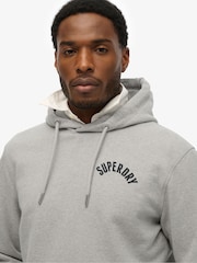 Gris claro - Superdry Athletic Essential Loose Fit Hoodie - Imagen 3 de 3