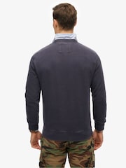 Superdry French Navy Merchant Relaxed Sweatshirt - Image 2 of 6