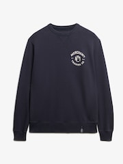 Superdry French Navy Merchant Relaxed Sweatshirt - Image 5 of 6