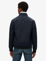 Superdry Eclipse Navy Nylon Relaxed Harrington Jacket - Image 2 of 7
