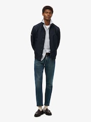 Superdry Eclipse Navy Nylon Relaxed Harrington Jacket - Image 4 of 7