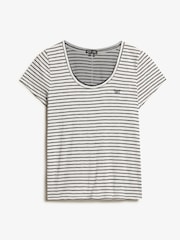 Superdry Blue Studios Scoop Neck Slim Fit T-Shirt - Image 4 of 5