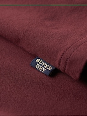 Port Red - Superdry Athletic Graphic Ringer 100% Cotton T-Shirt - Image 5 of 6