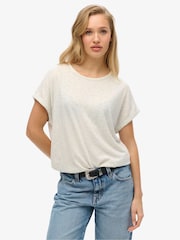 Superdry Starlight Grey Marl Studios Loose T-Shirt - Image 1 of 5
