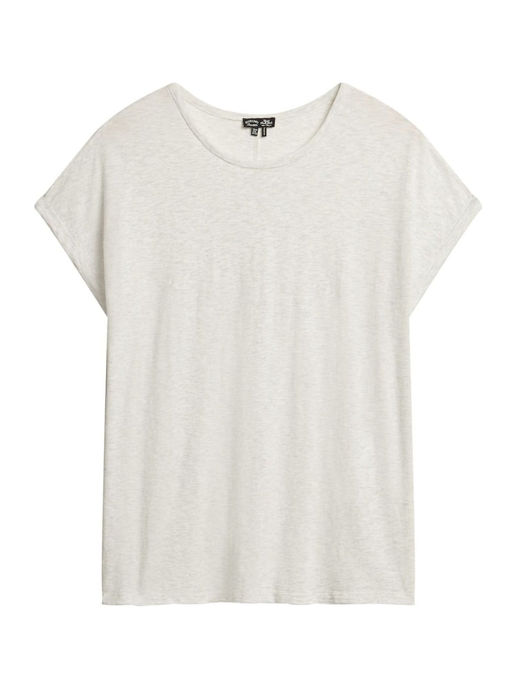 Superdry Starlight Grey Marl Studios Loose T-Shirt - Image 4 of 5