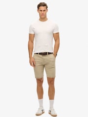 Superdry Tan Vintage International Slim Fit Chino Shorts - Image 1 of 7