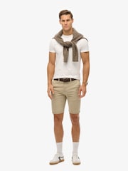 Superdry Tan Vintage International Slim Fit Chino Shorts - Image 3 of 7