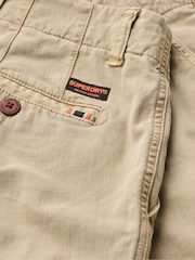 Superdry Tan Vintage International Slim Fit Chino Shorts - Image 7 of 7