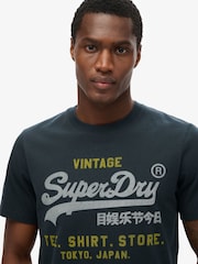 Superdry Blue VL Heritage Relaxed T-Shirt - Image 3 of 5