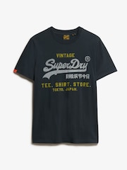 Superdry Blue VL Heritage Relaxed T-Shirt - Image 4 of 5