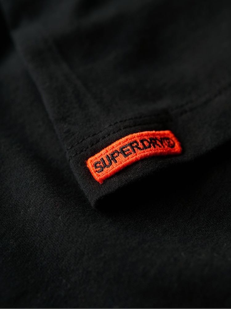 Superdry Black Classic Essential Relaxed T-Shirt - Image 6 of 7