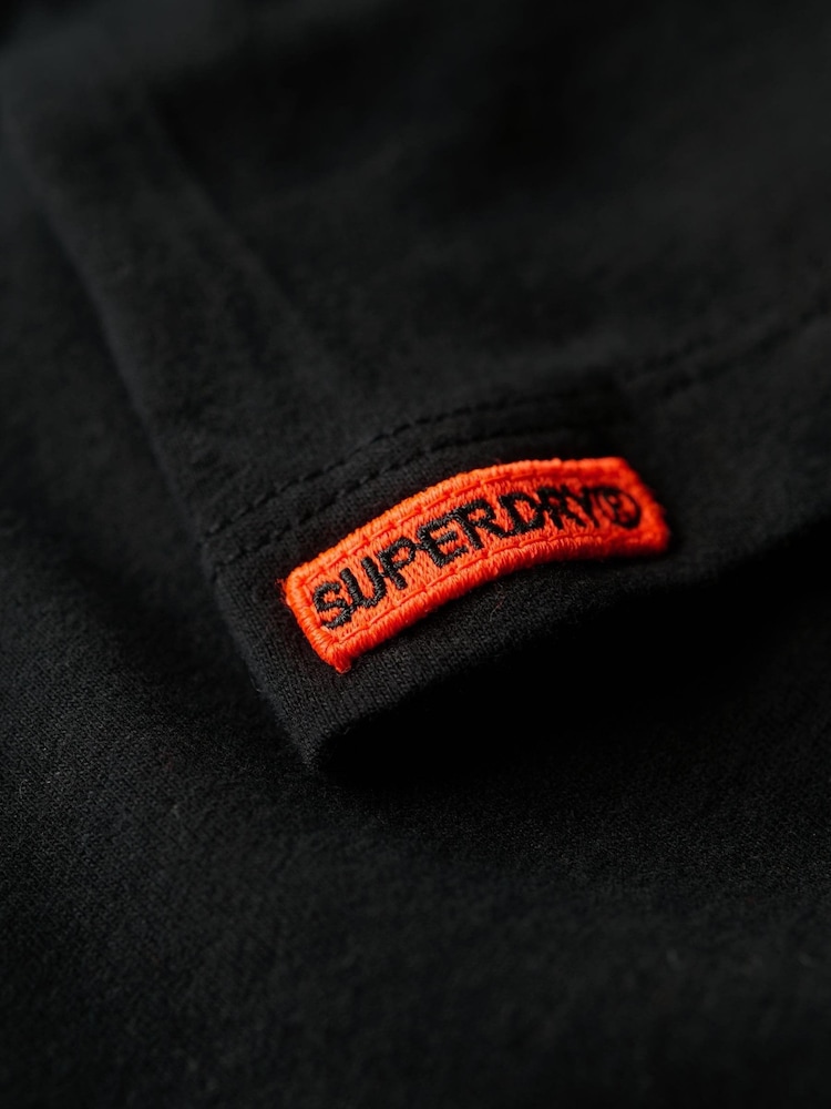 Superdry Black Classic Essential Relaxed T-Shirt - Image 7 of 7