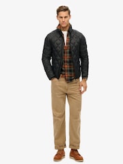 Superdry Jet Black Diamond Quilt Fuji Lite Slim Fit Jacket - Image 3 of 8