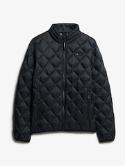 Superdry Jet Black Diamond Quilt Fuji Lite Slim Fit Jacket - Image 7 of 8