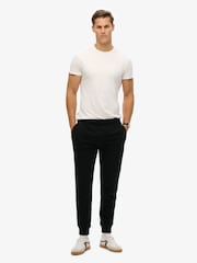 Superdry Black Slim Fit Essential Logo Joggers - Image 1 of 9