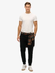 Superdry Black Slim Fit Essential Logo Joggers - Image 4 of 9