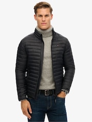 Superdry Jet Black Non-Hooded Fuji Lite Slim Fit Jacket - Image 1 of 6