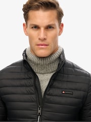 Superdry Jet Black Non-Hooded Fuji Lite Slim Fit Jacket - Image 4 of 6