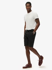 Superdry Washed Black Vintage International Slim Fit Chino Shorts - Image 3 of 5
