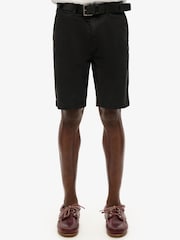 Superdry Washed Black Vintage International Slim Fit Chino Shorts - Image 4 of 5