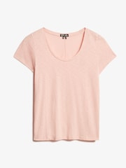 Superdry Pink Studios Scoop Neck Slim Fit T-Shirt - Image 3 of 4